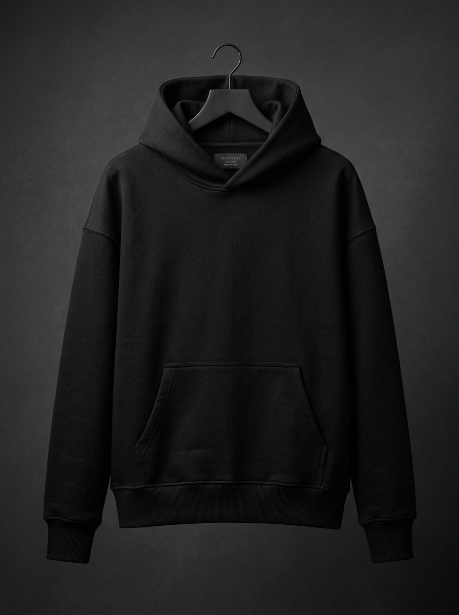 SAM HOOD Obsidian Heavyweight Fleece